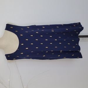 Antibes Blanc Blue Tank Top SZ 3X